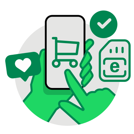 Choisissez le type de carte SIM que vous préférez pour votre forfait. Choisissez le type de carte SIM que vous préférez pour votre forfait.